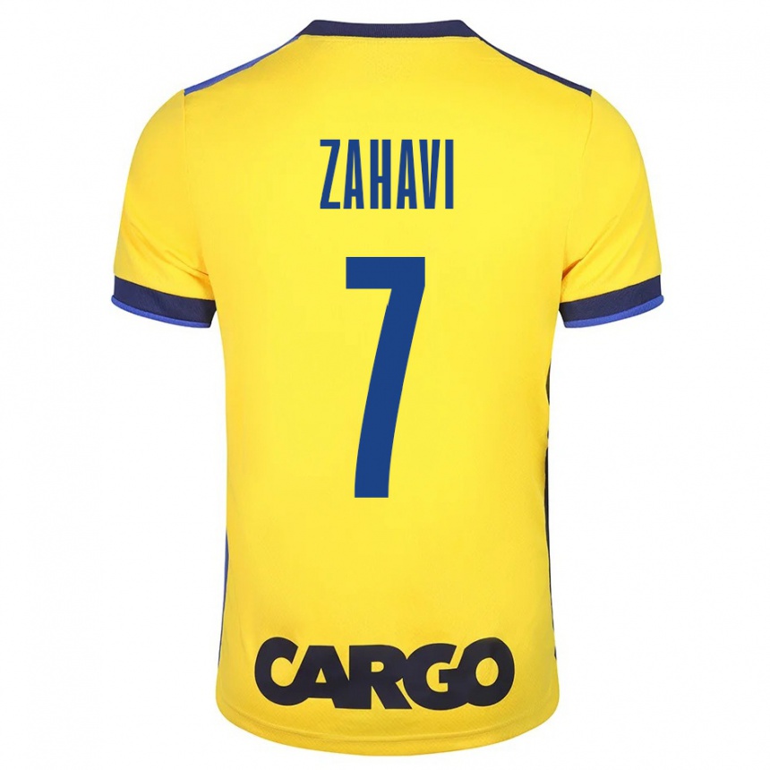 Kids Football Eran Zahavi #7 Yellow Home Jersey 2023/24 T-Shirt