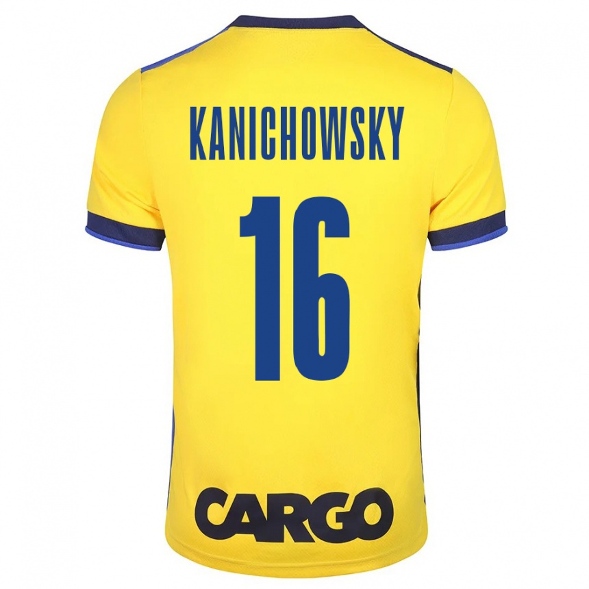 Kids Football Gabi Kanichowsky #16 Yellow Home Jersey 2023/24 T-Shirt