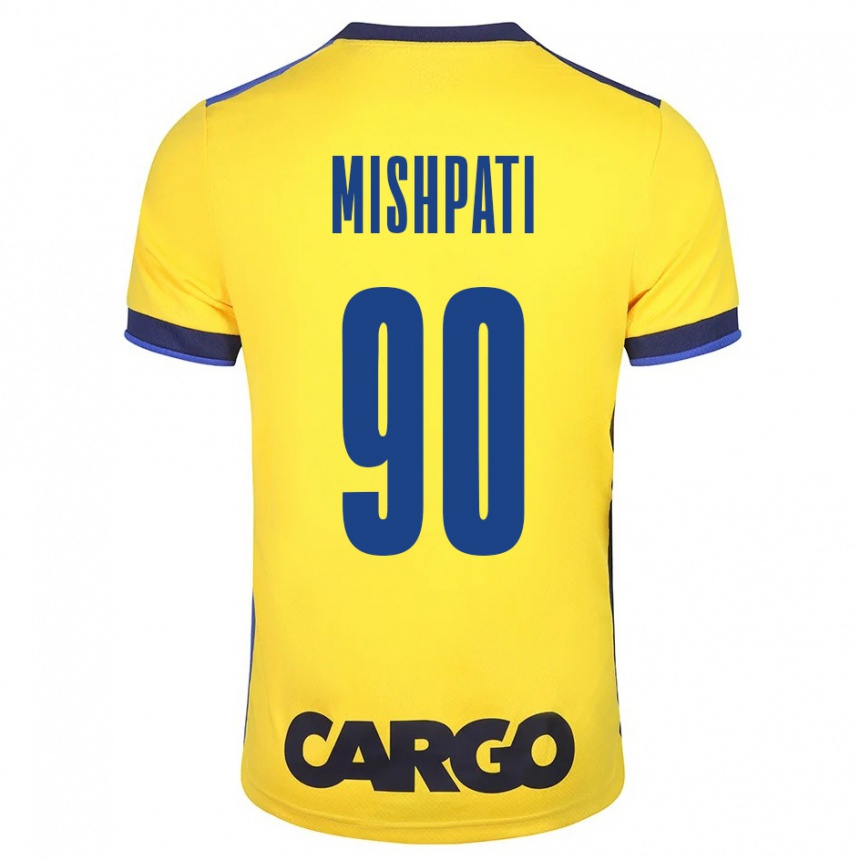 Kids Football Roi Mishpati #90 Yellow Home Jersey 2023/24 T-Shirt