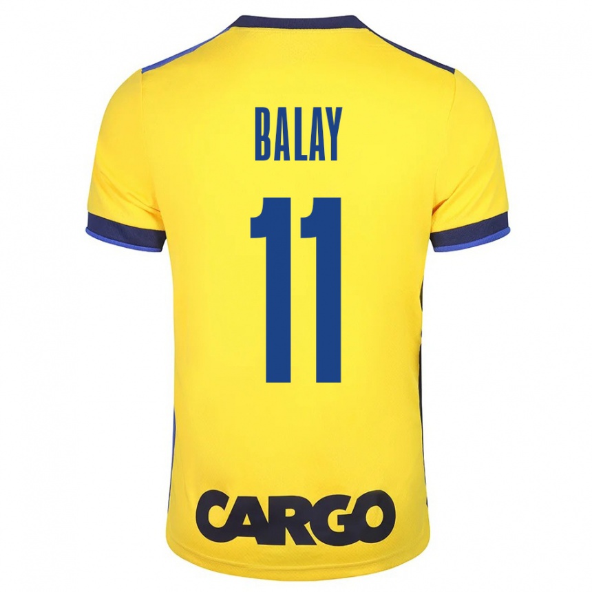 Kids Football Yehuda Balay #11 Yellow Home Jersey 2023/24 T-Shirt