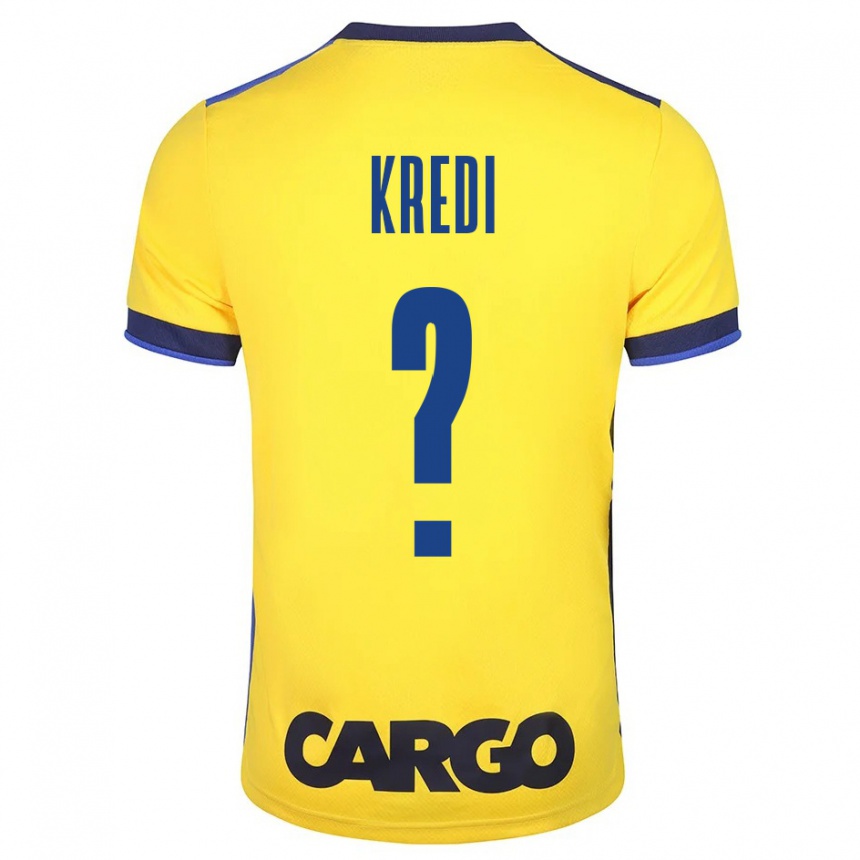 Kids Football Amit Kredi #0 Yellow Home Jersey 2023/24 T-Shirt
