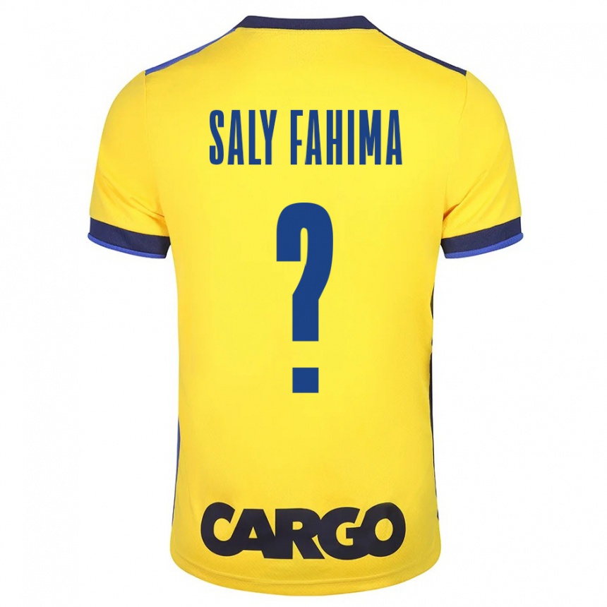 Kids Football Israel Saly Fahima #0 Yellow Home Jersey 2023/24 T-Shirt