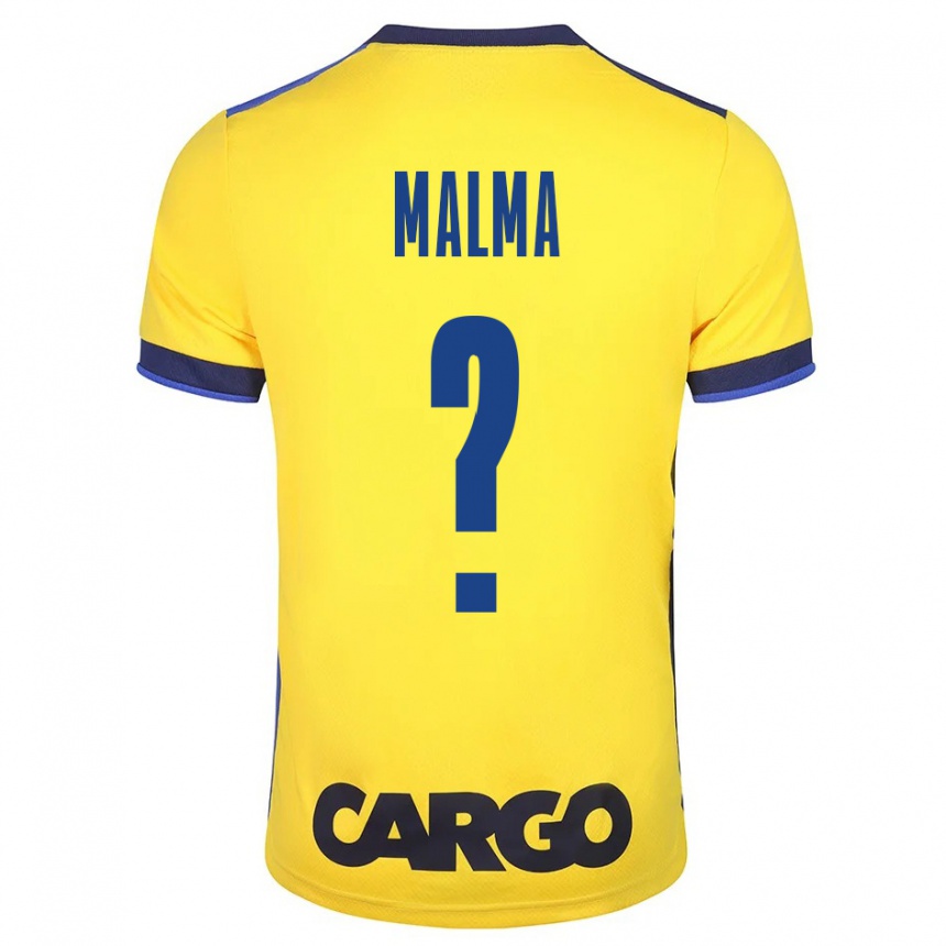 Kids Football Itay Malma #0 Yellow Home Jersey 2023/24 T-Shirt