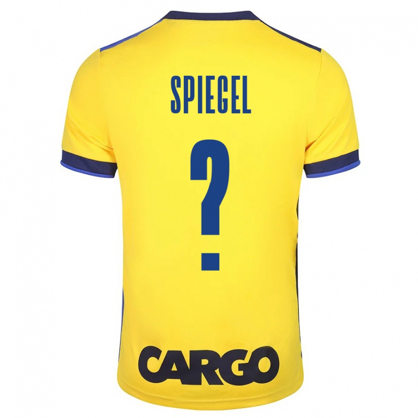 Kids Football Liran Spiegel #0 Yellow Home Jersey 2023/24 T-Shirt