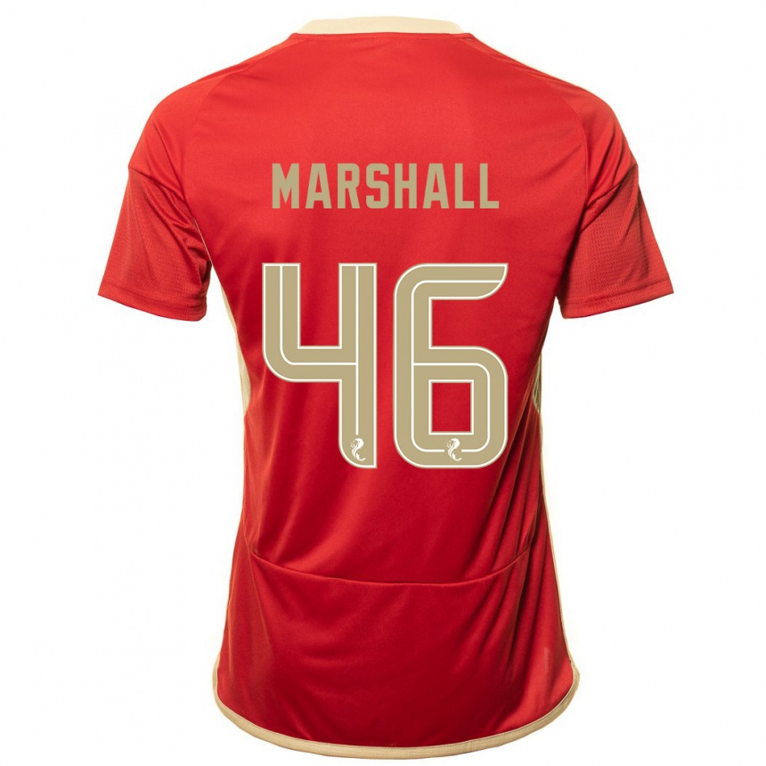 Kids Football Findlay Marshall #46 Red Home Jersey 2023/24 T-Shirt