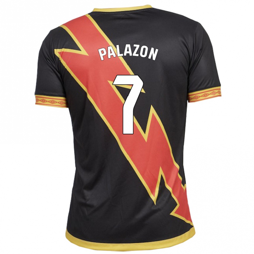 Kids Football Isi Palazón #7 Black Away Jersey 2023/24 T-Shirt