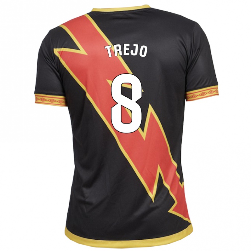 Kids Football Óscar Trejo #8 Black Away Jersey 2023/24 T-Shirt