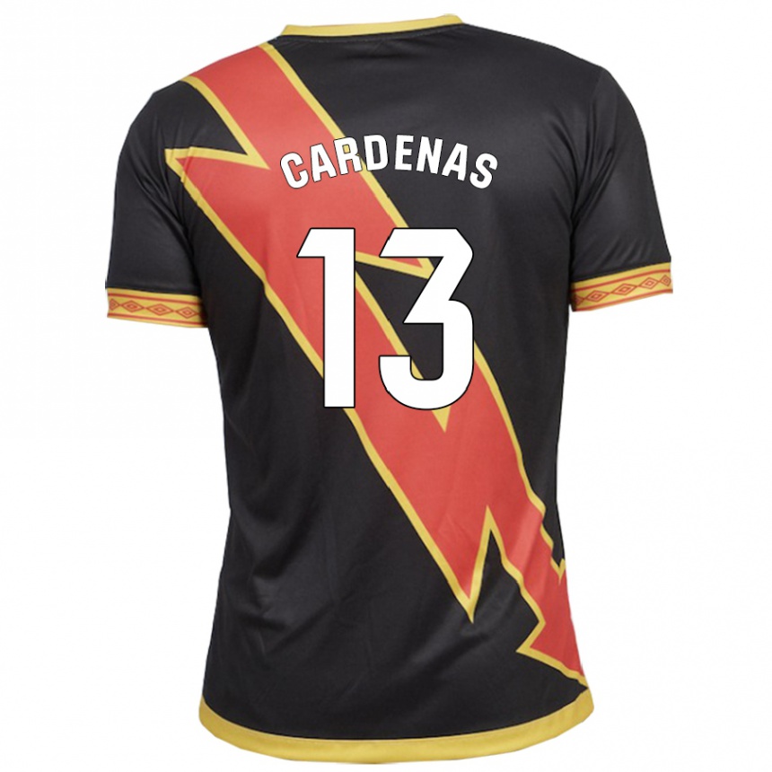 Kids Football Dani Cárdenas #13 Black Away Jersey 2023/24 T-Shirt