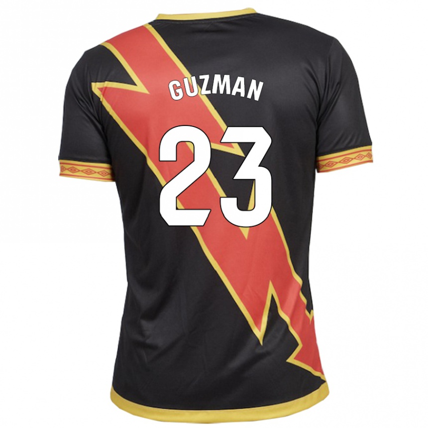 Kids Football Miguel Guzmán #23 Black Away Jersey 2023/24 T-Shirt