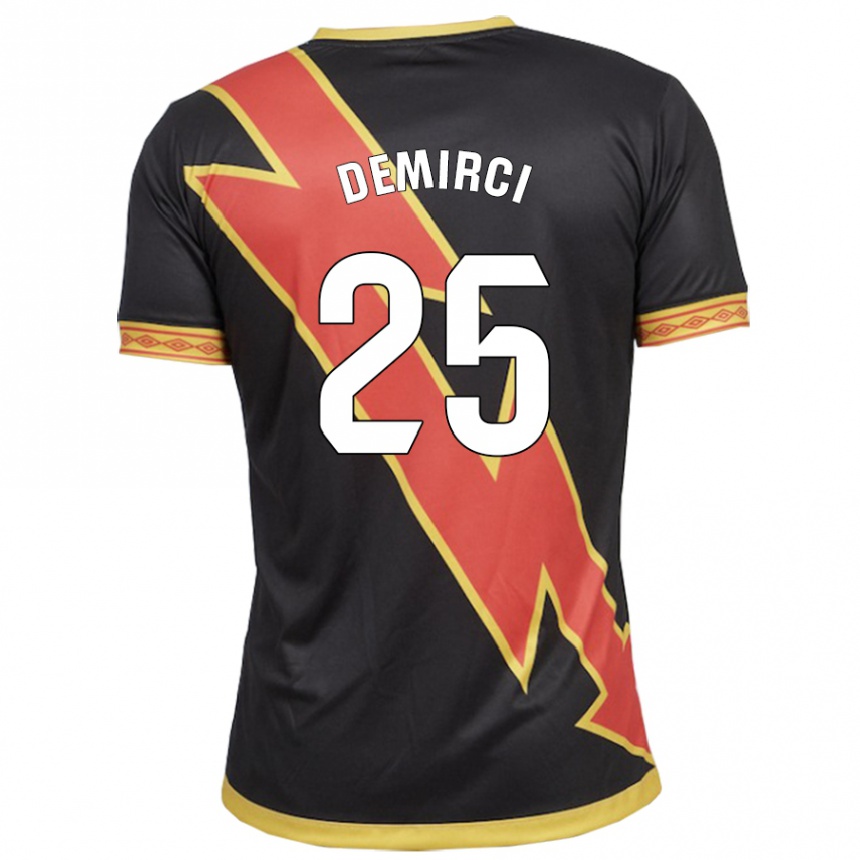 Kids Football Mert Demirci #25 Black Away Jersey 2023/24 T-Shirt