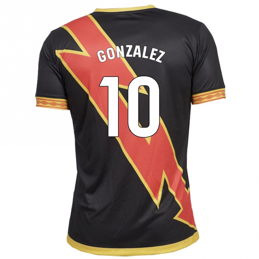 Kids Football Alba Gonzalez Perez #10 Black Away Jersey 2023/24 T-Shirt