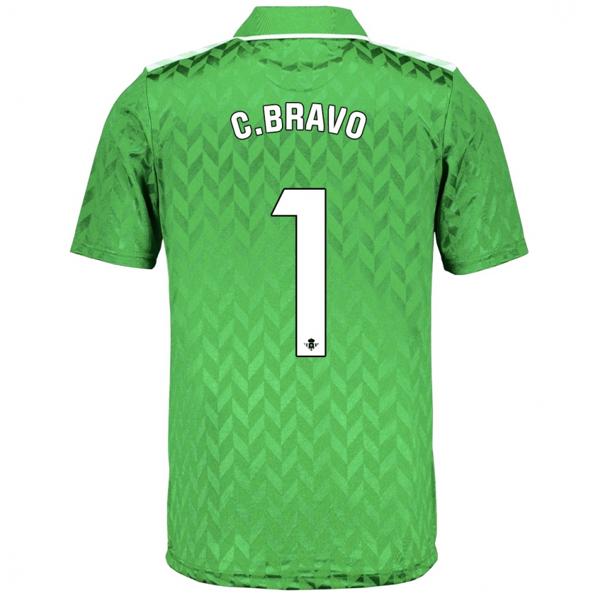 Kids Football Claudio Bravo #1 Green Away Jersey 2023/24 T-Shirt