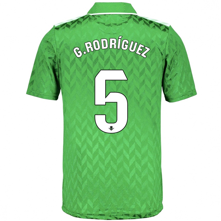 Kids Football Guido Rodríguez #5 Green Away Jersey 2023/24 T-Shirt