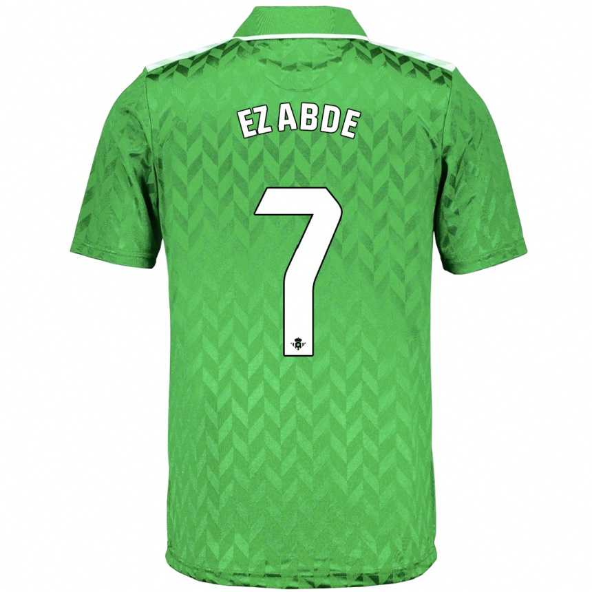 Kids Football Abde Ezzalzouli #7 Green Away Jersey 2023/24 T-Shirt