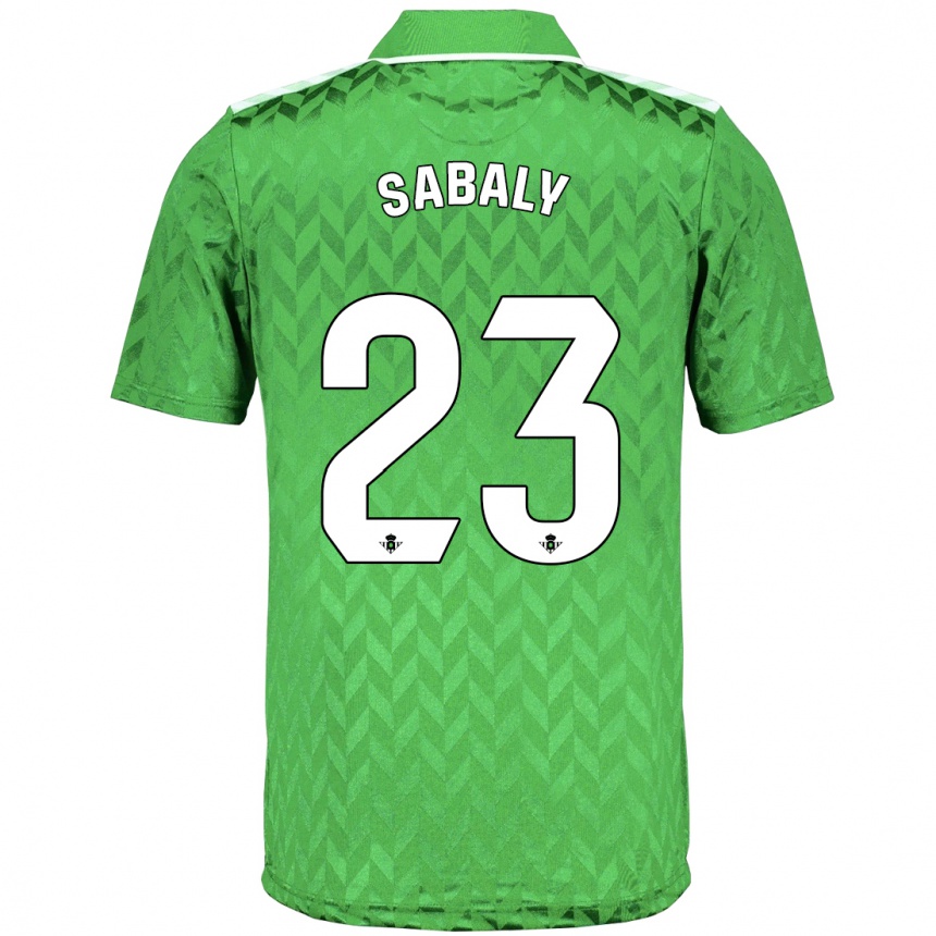 Kids Football Youssouf Sabaly #23 Green Away Jersey 2023/24 T-Shirt