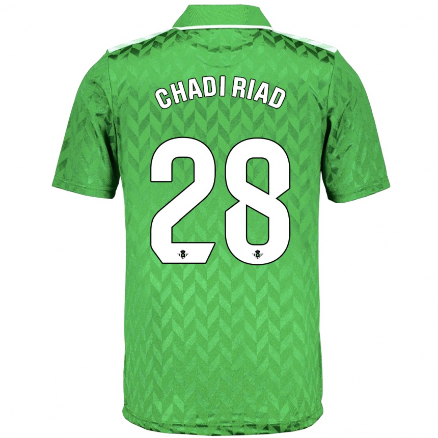 Kids Football Chadi Riad #28 Green Away Jersey 2023/24 T-Shirt