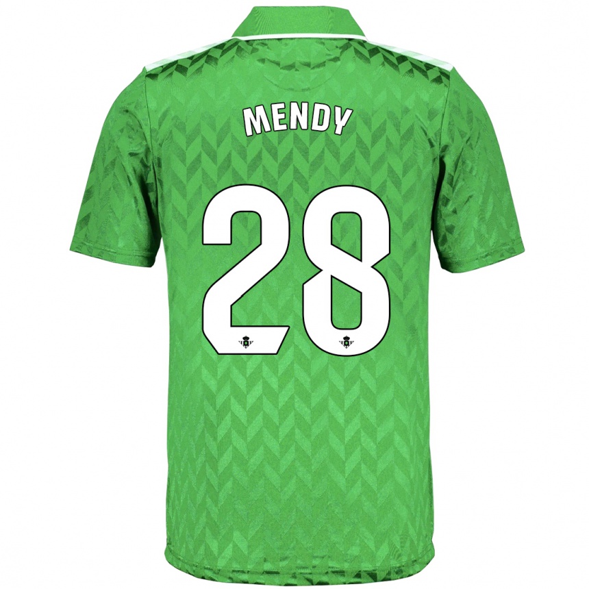 Kids Football Nobel Mendy #28 Green Away Jersey 2023/24 T-Shirt