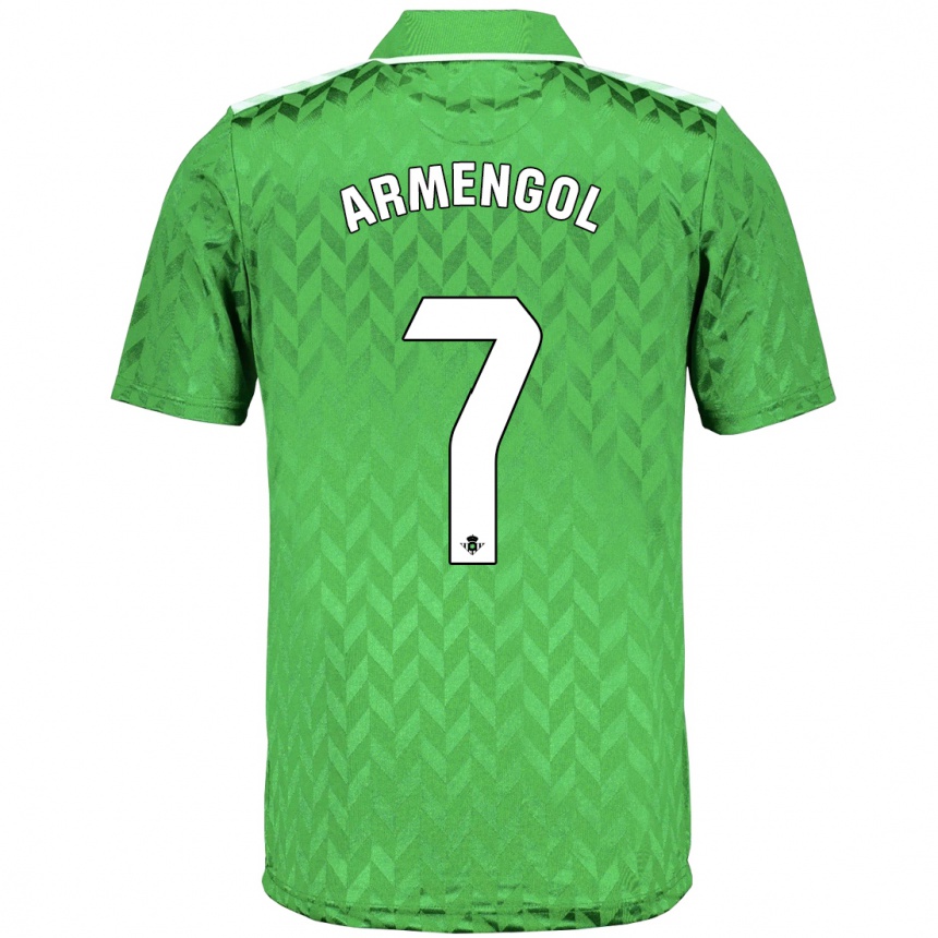 Kids Football Carla Armengol Joaniquet #7 Green Away Jersey 2023/24 T-Shirt