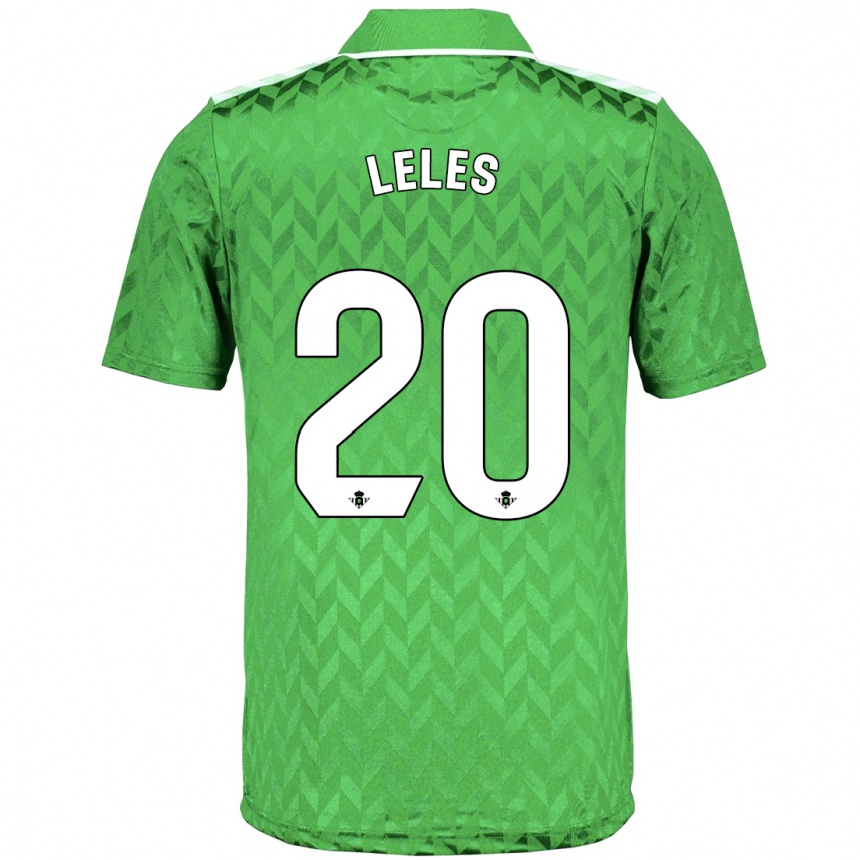 Kids Football María De Los Ángeles Carrión Egido #20 Green Away Jersey 2023/24 T-Shirt