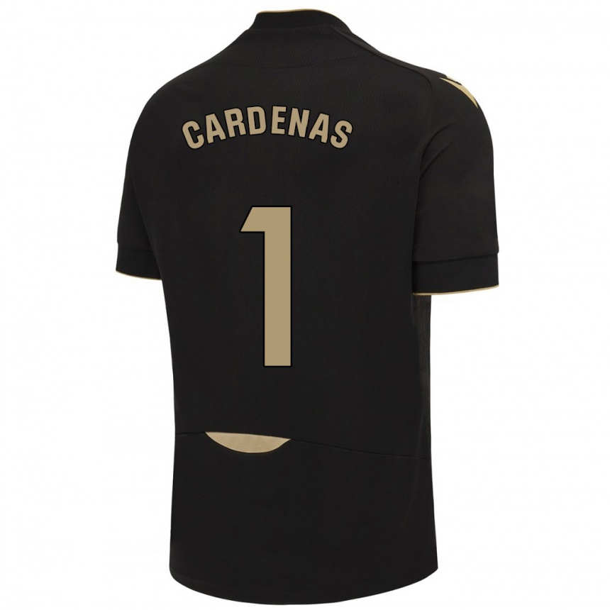 Kids Football Raquel Cárdenas #1 Black Away Jersey 2023/24 T-Shirt