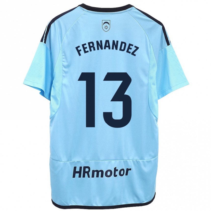 Kids Football Aitor Fernández #13 Blue Away Jersey 2023/24 T-Shirt