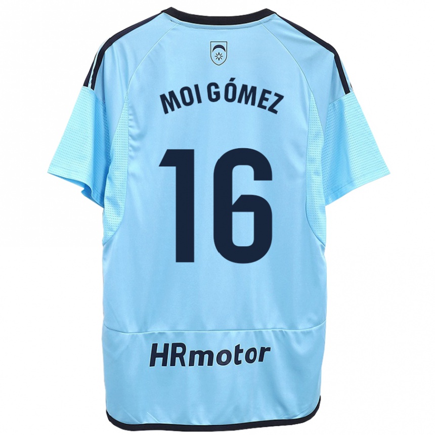 Kids Football Moi Gómez #16 Blue Away Jersey 2023/24 T-Shirt