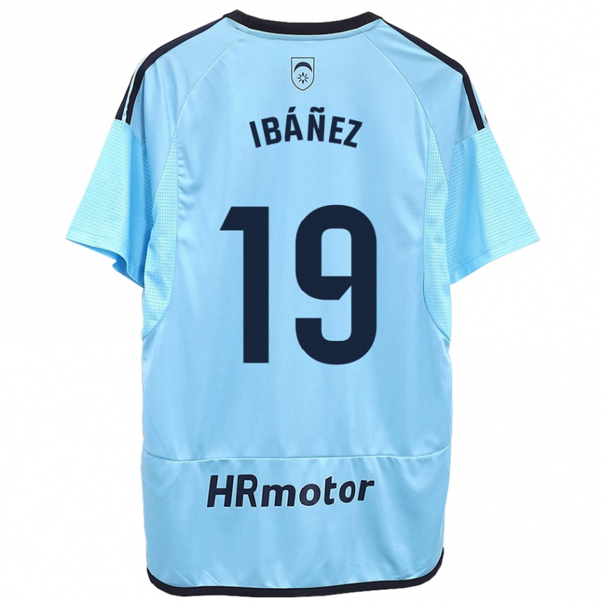 Kids Football Pablo Ibáñez #19 Blue Away Jersey 2023/24 T-Shirt