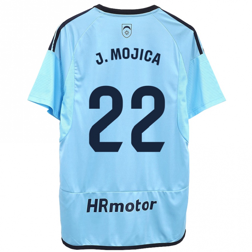 Kids Football Johan Mojica #22 Blue Away Jersey 2023/24 T-Shirt