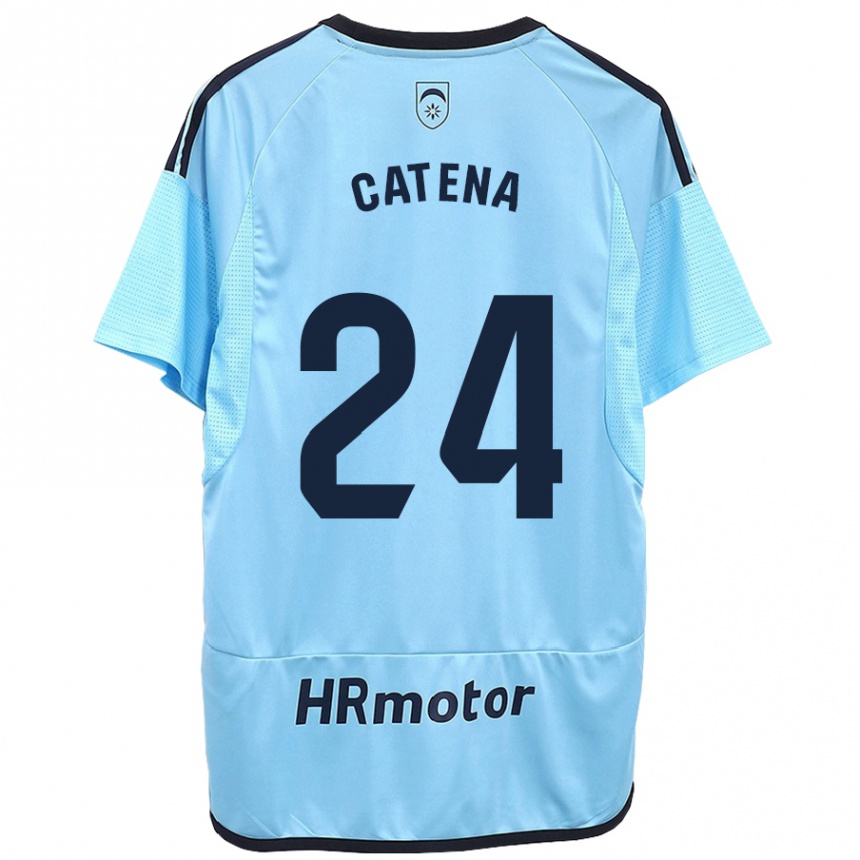 Kids Football Alejandro Catena #24 Blue Away Jersey 2023/24 T-Shirt