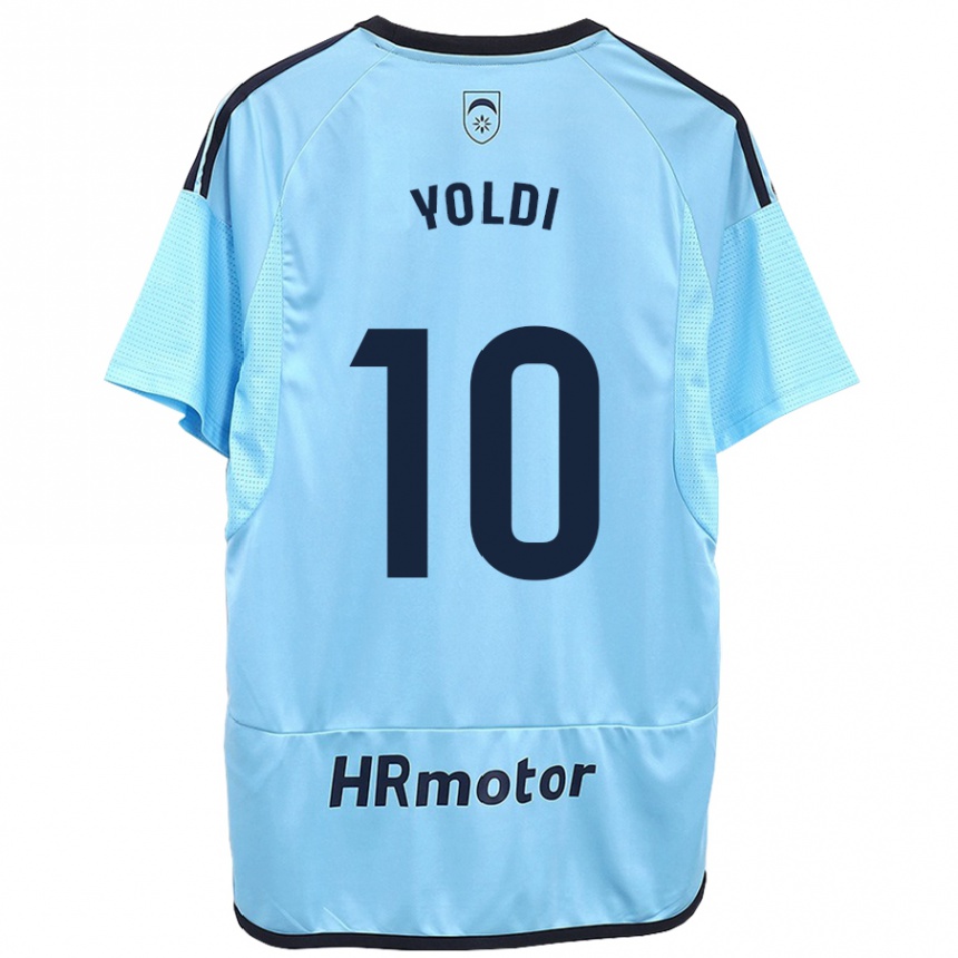 Kids Football Ander Yoldi #10 Blue Away Jersey 2023/24 T-Shirt