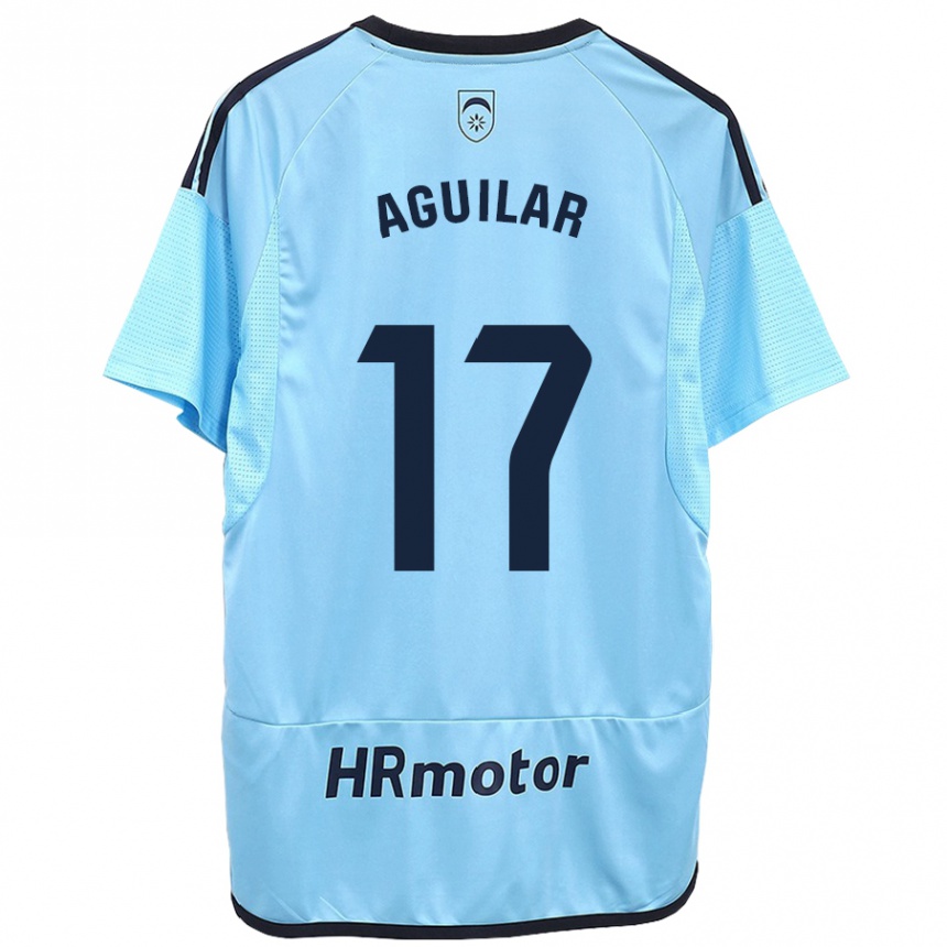 Kids Football Eneko Aguilar #17 Blue Away Jersey 2023/24 T-Shirt