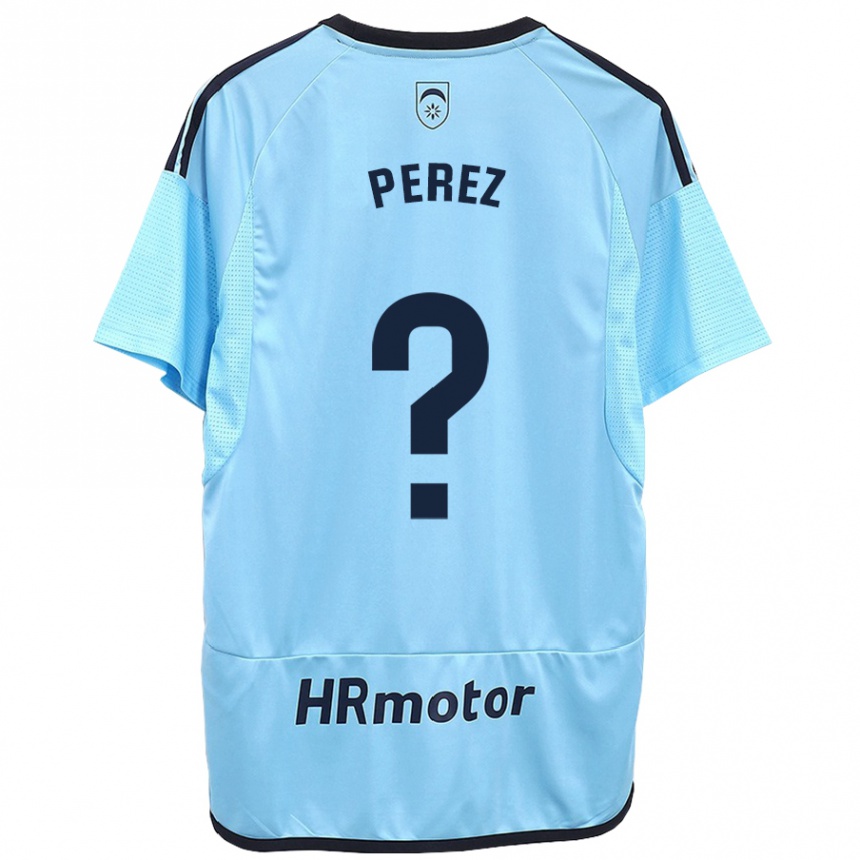 Kids Football Bruno Perez #0 Blue Away Jersey 2023/24 T-Shirt