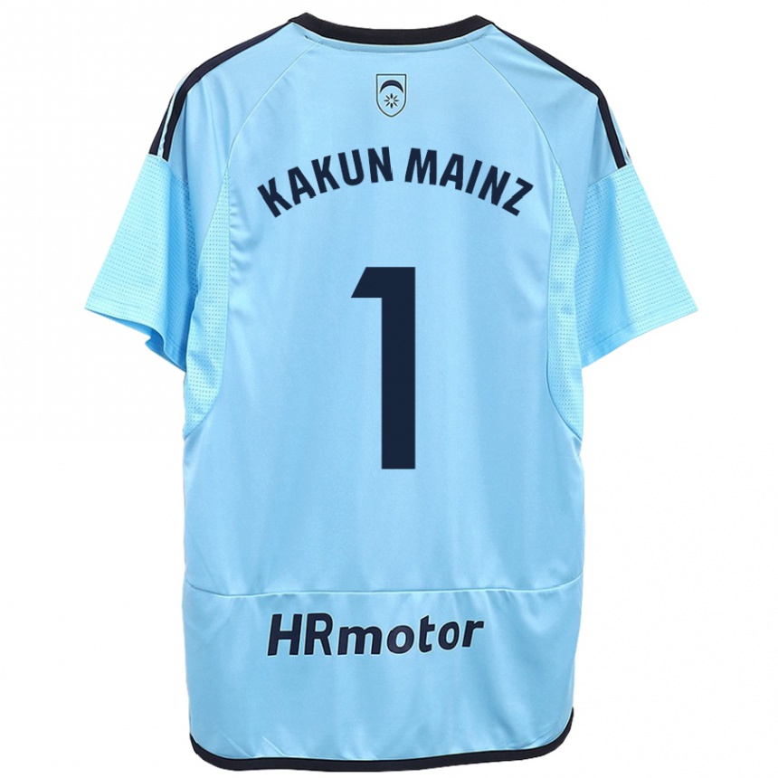 Kids Football Kakun Mainz #1 Blue Away Jersey 2023/24 T-Shirt