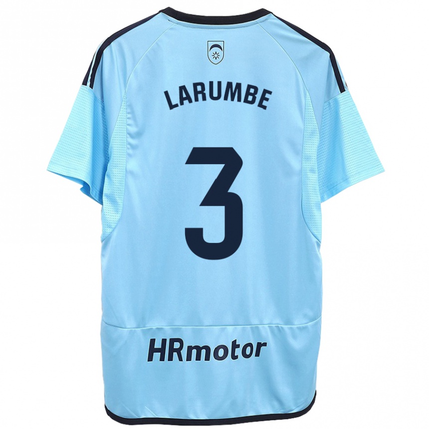 Kids Football Saioa Larumbe Beloqui #3 Blue Away Jersey 2023/24 T-Shirt