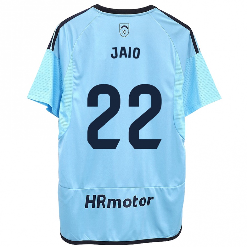 Kids Football Jaione Larraiotz Senosiain #22 Blue Away Jersey 2023/24 T-Shirt