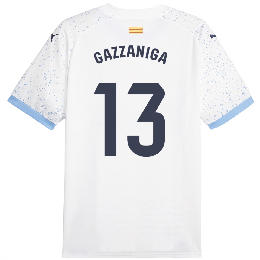 Kids Football Paulo Gazzaniga #13 White Away Jersey 2023/24 T-Shirt