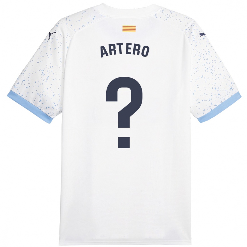 Kids Football Ricard Artero #0 White Away Jersey 2023/24 T-Shirt