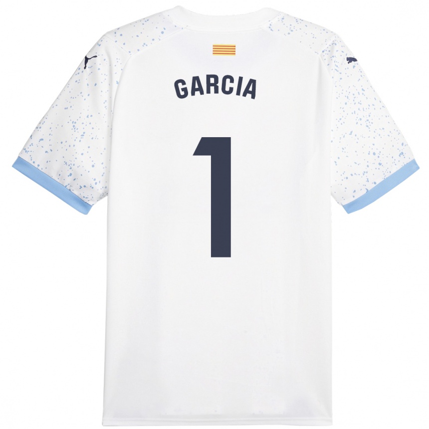 Kids Football Lucas García #1 White Away Jersey 2023/24 T-Shirt