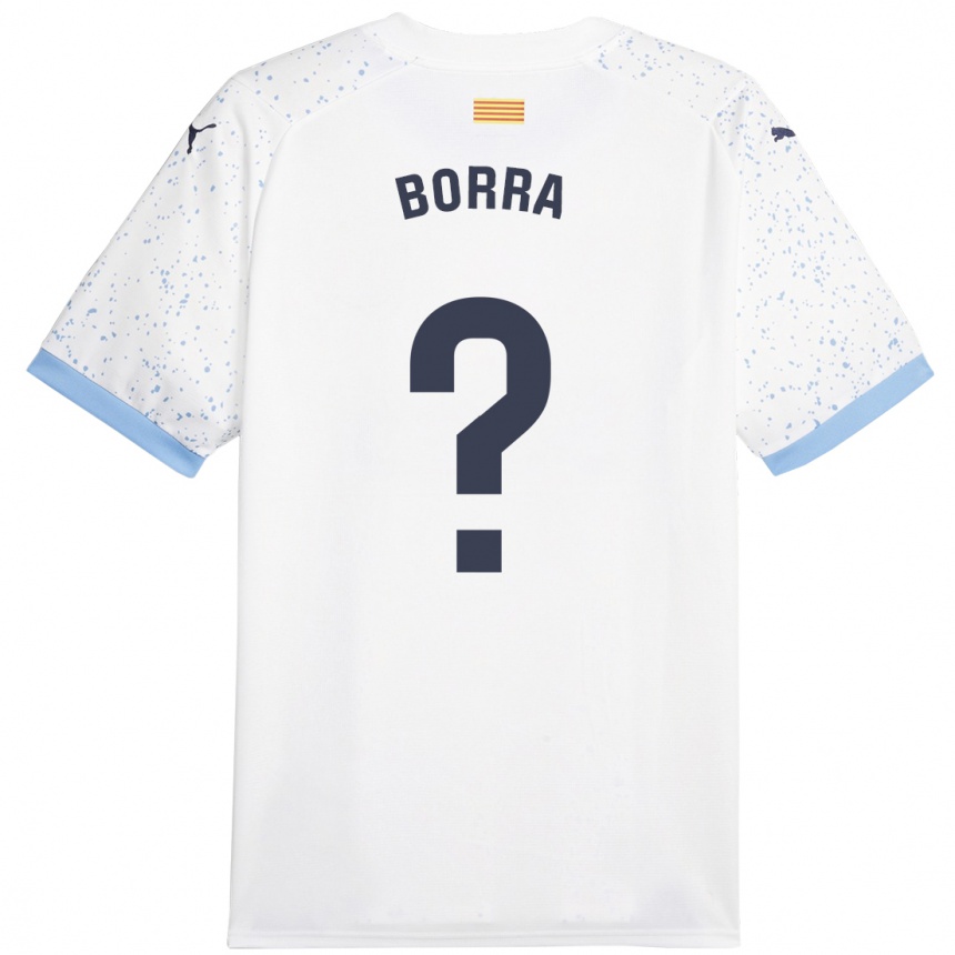 Kids Football Biel Borra #0 White Away Jersey 2023/24 T-Shirt