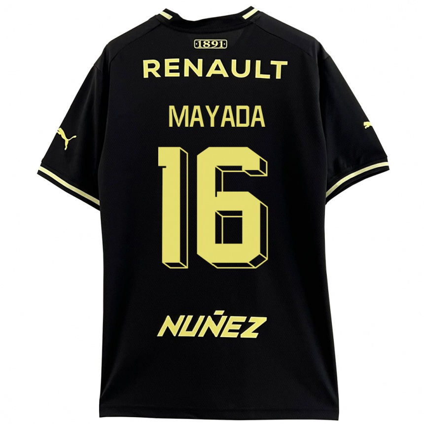 Kids Football Camilo Mayada #16 Black Away Jersey 2023/24 T-Shirt