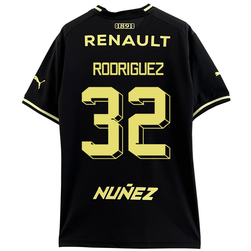 Kids Football Randall Rodríguez #32 Black Away Jersey 2023/24 T-Shirt