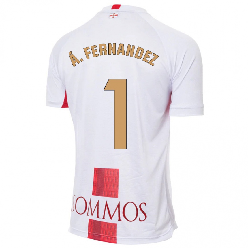 Kids Football Álvaro Fernández #1 White Away Jersey 2023/24 T-Shirt