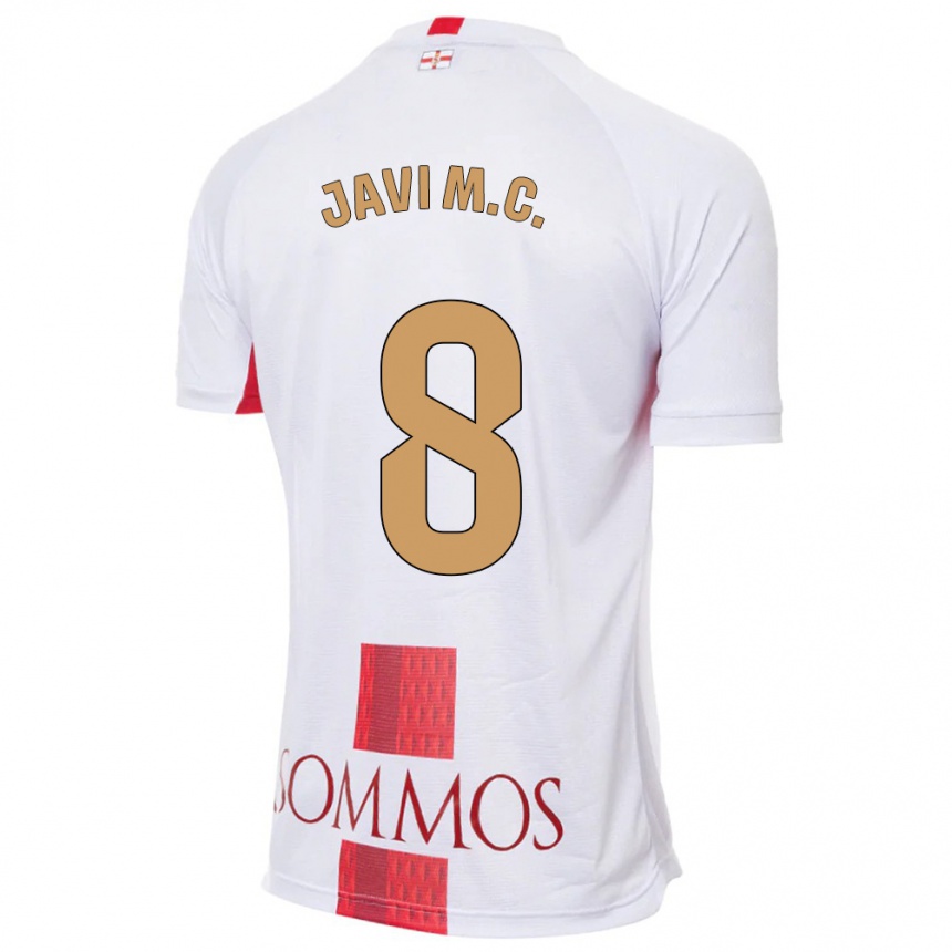 Kids Football Javi Martínez #8 White Away Jersey 2023/24 T-Shirt