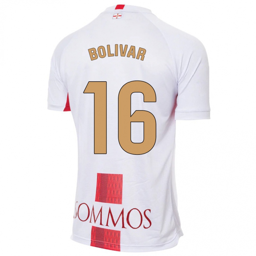 Kids Football Jovanny Bolívar #16 White Away Jersey 2023/24 T-Shirt