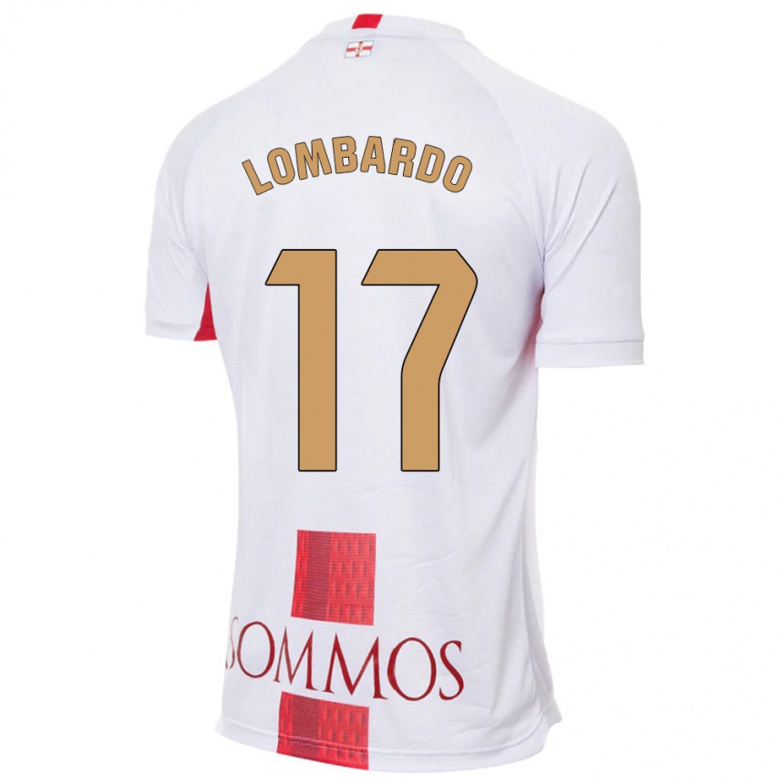 Kids Football Enzo Lombardo #17 White Away Jersey 2023/24 T-Shirt