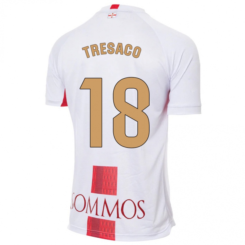 Kids Football Rafa Tresaco #18 White Away Jersey 2023/24 T-Shirt