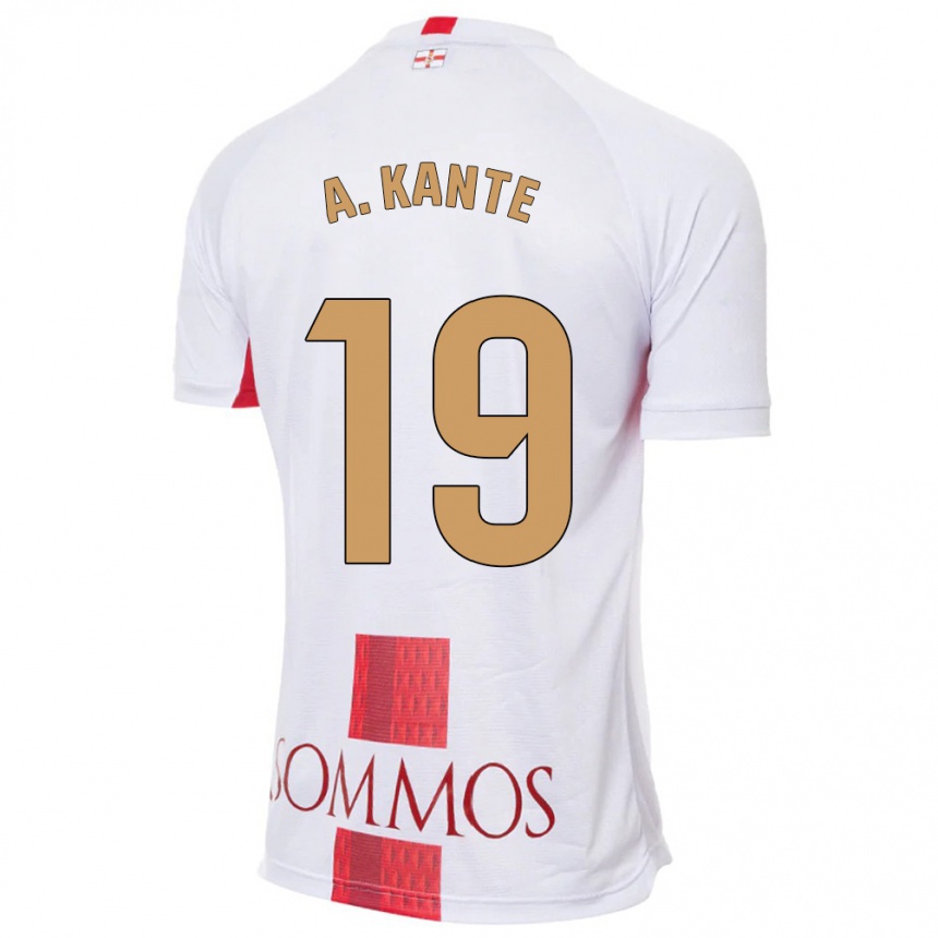 Kids Football Abou Kanté #19 White Away Jersey 2023/24 T-Shirt