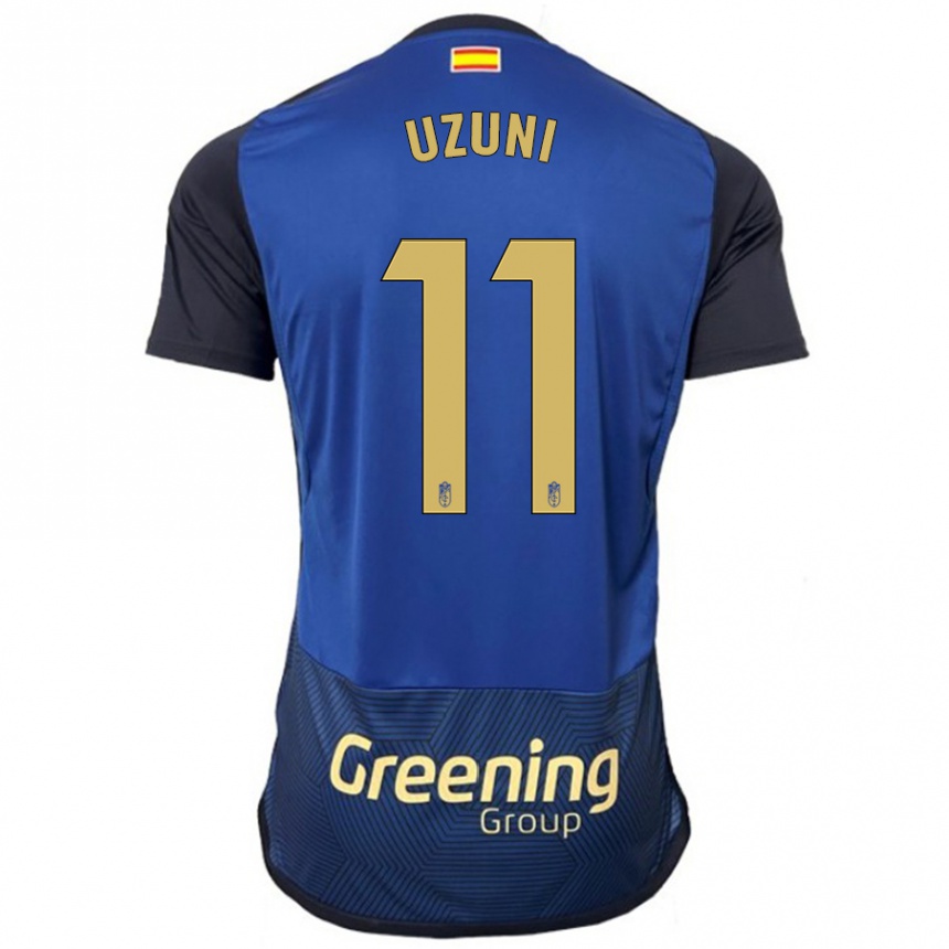 Kids Football Myrto Uzuni #11 Navy Away Jersey 2023/24 T-Shirt