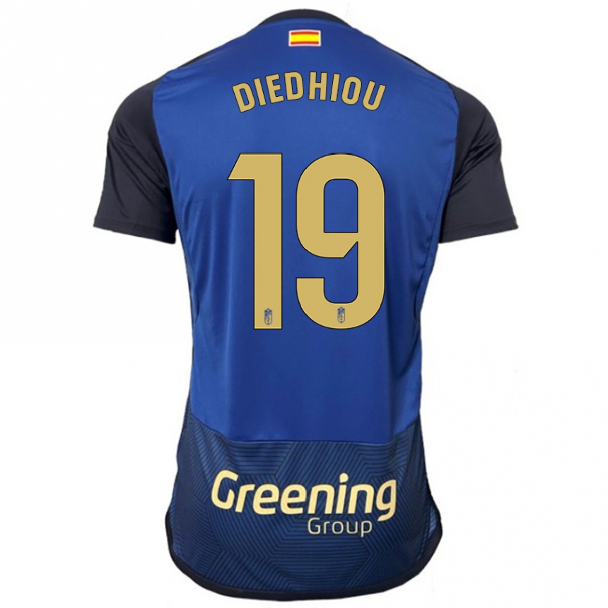 Kids Football Famara Diédhiou #19 Navy Away Jersey 2023/24 T-Shirt