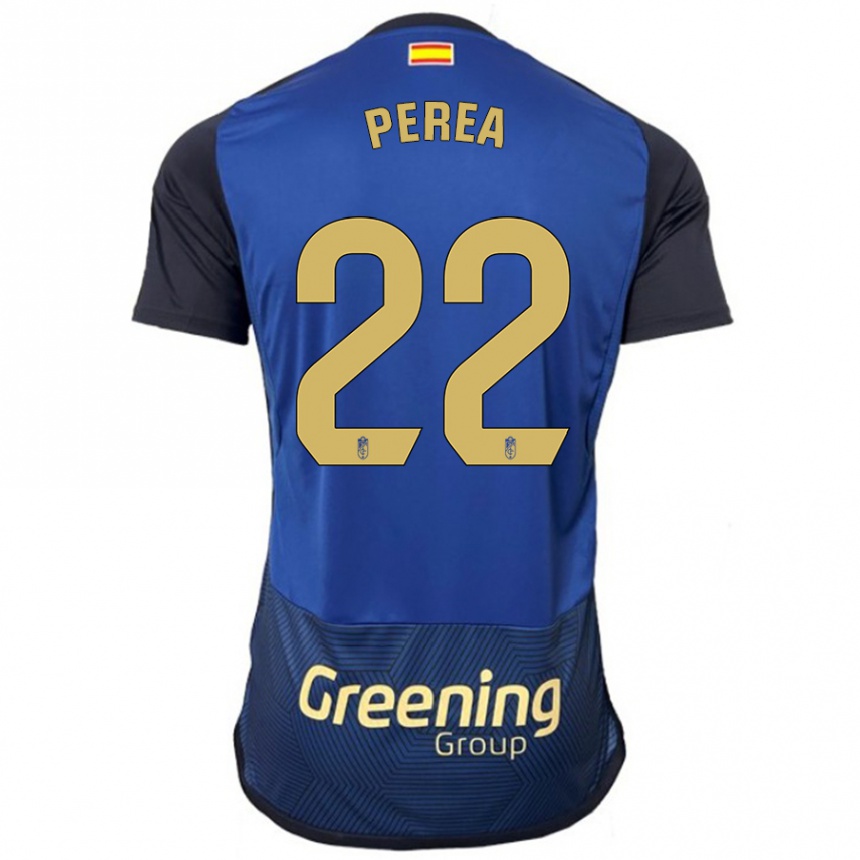 Kids Football Alberto Perea #22 Navy Away Jersey 2023/24 T-Shirt